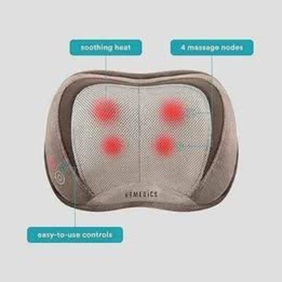 Massage Pillow, Comedies Elite 3D Shiatsu & Vibration with Heat - Picture 2 of 4